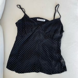 Reformation Black & White Polka Dot Top